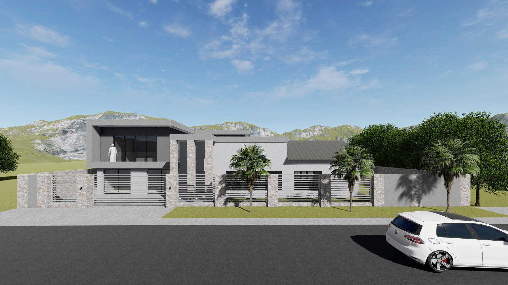 House Badat residential architectural rendering