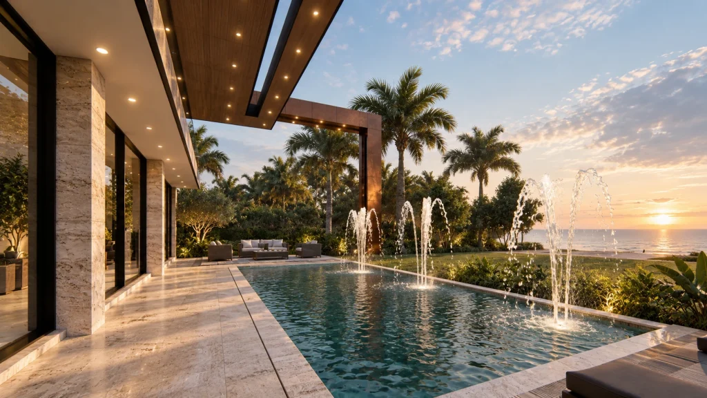 The Grey Residence — infinity-edge pool and coastal views