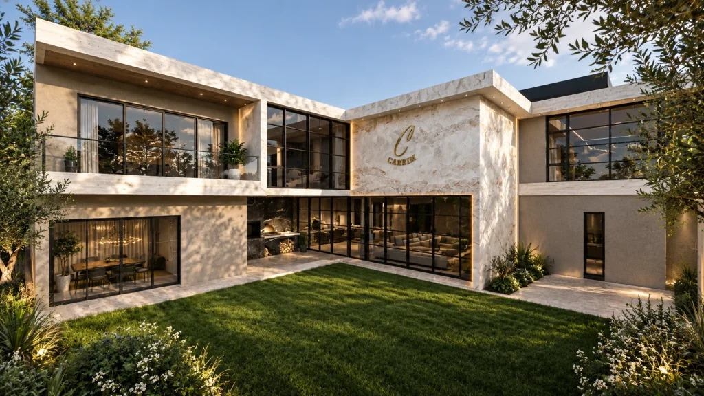 The Carrim Residence — double-storey garden façade